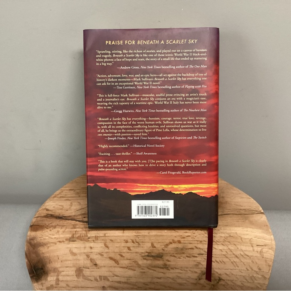 🔴 Hardcover - Beneath A Scarlet Sky - Mark Sullivan - A Novel - Excellent Read - Picture 3 of 12